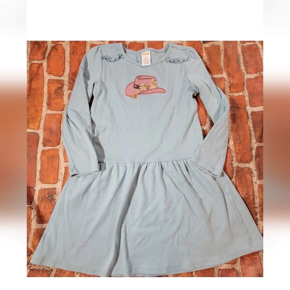Gymboree Little Rocky Mountain Blue Cowgirl Dress Sz 5t